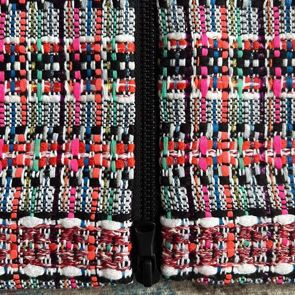 Milly Rainbow Tweed Mini Skirt New Size 10 - Picture 7 of 10